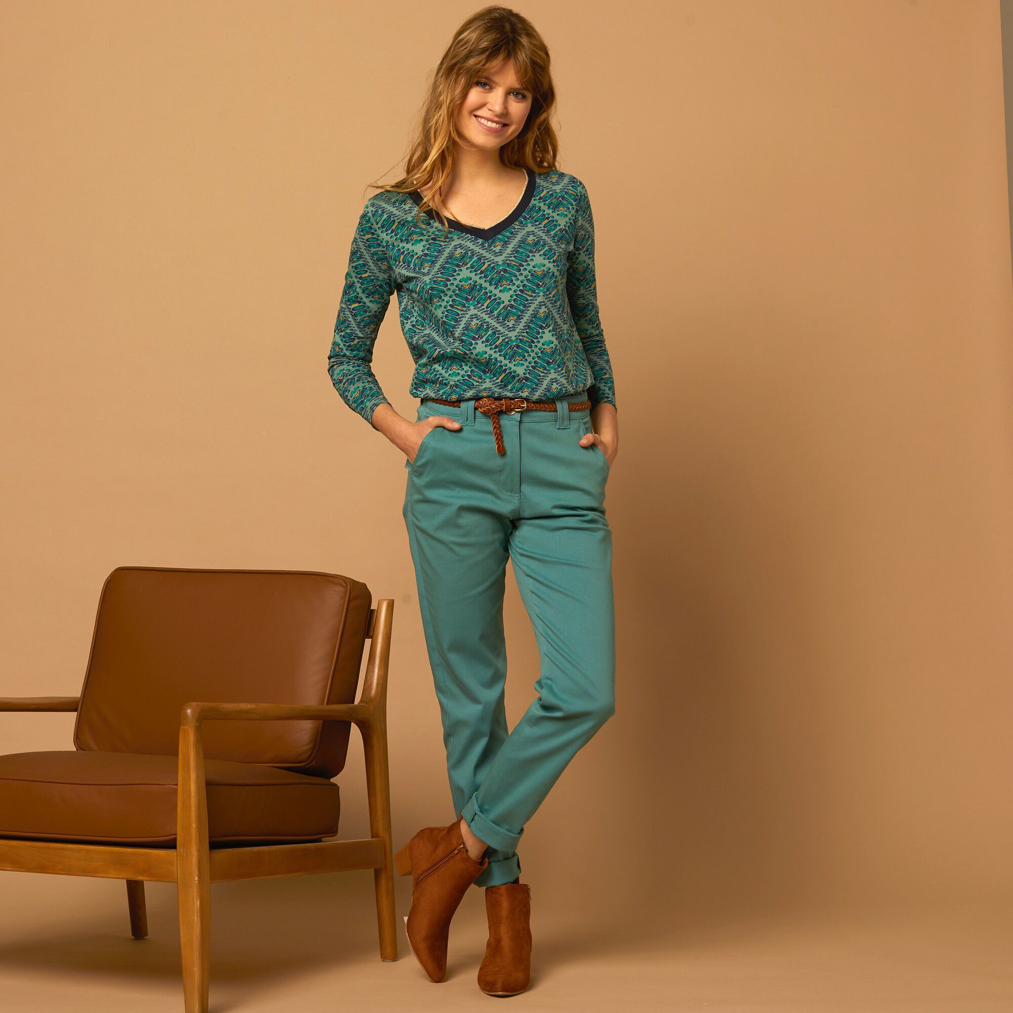 Pantalon chino stretch
