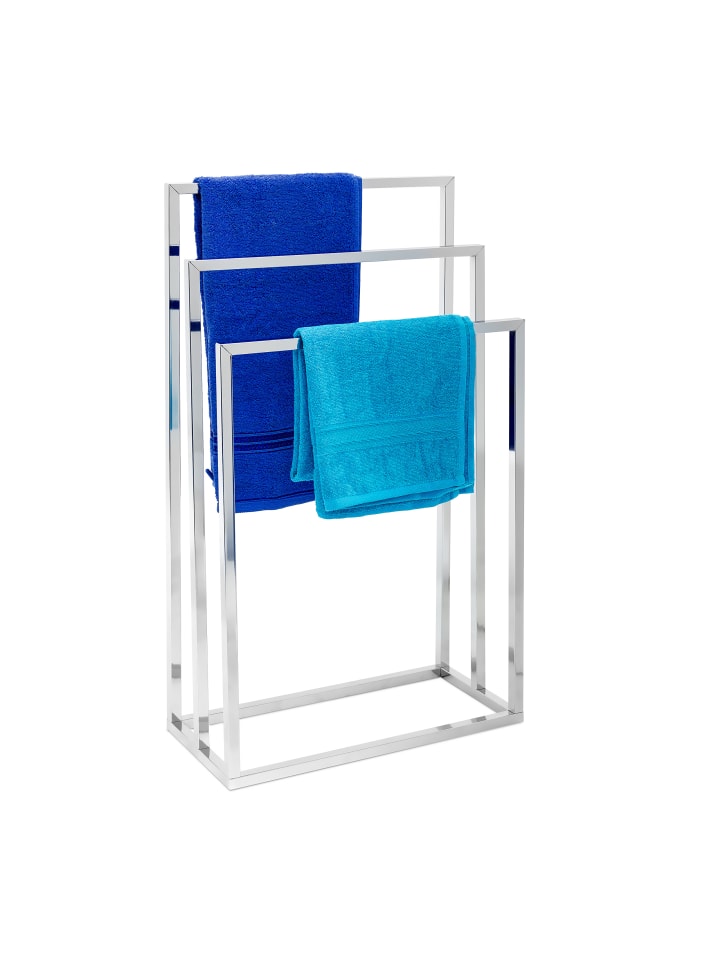 relaxdays Handtuchständer in Silber - (B)46 x (H)82,5 x (T)21 cm günstig kaufen onesize