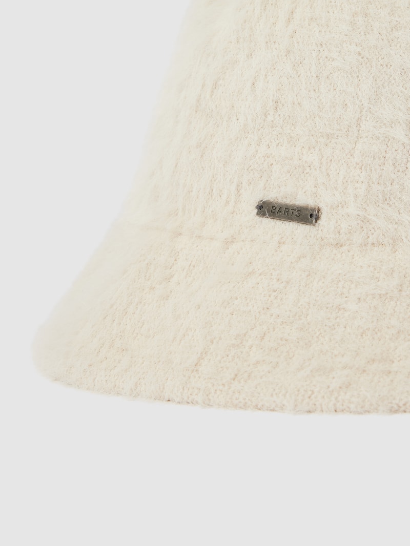 Bucket Hat mit Label-Detail Modell 'Lavatera' in offwhite