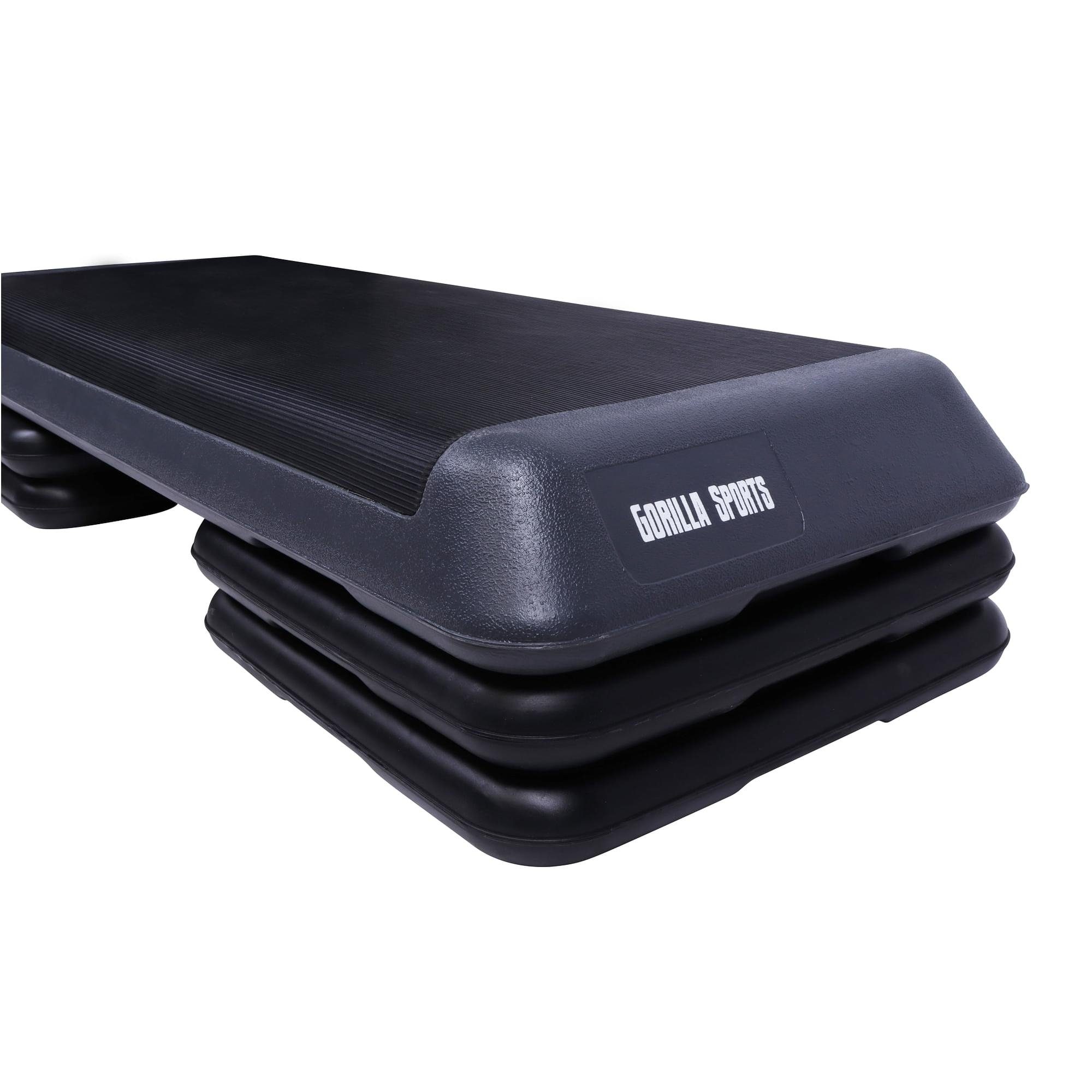 GORILLA SPORTS Stepper Aerobic Steppbrett - mit 3 Stufen Höhenverstellbar, 10/15/20cm (1-tlg)