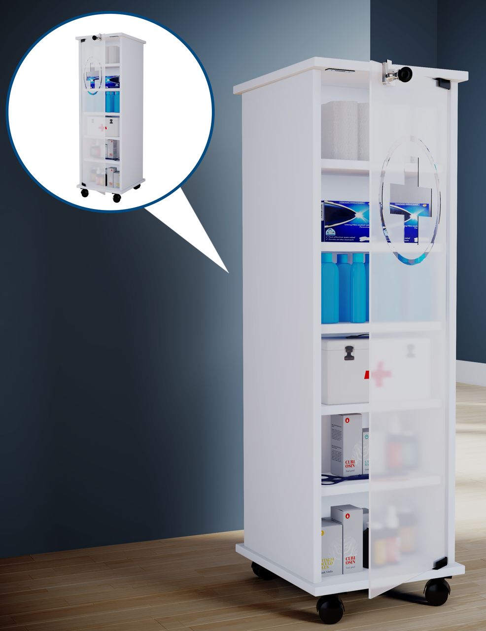 VCM Medizinschrank 