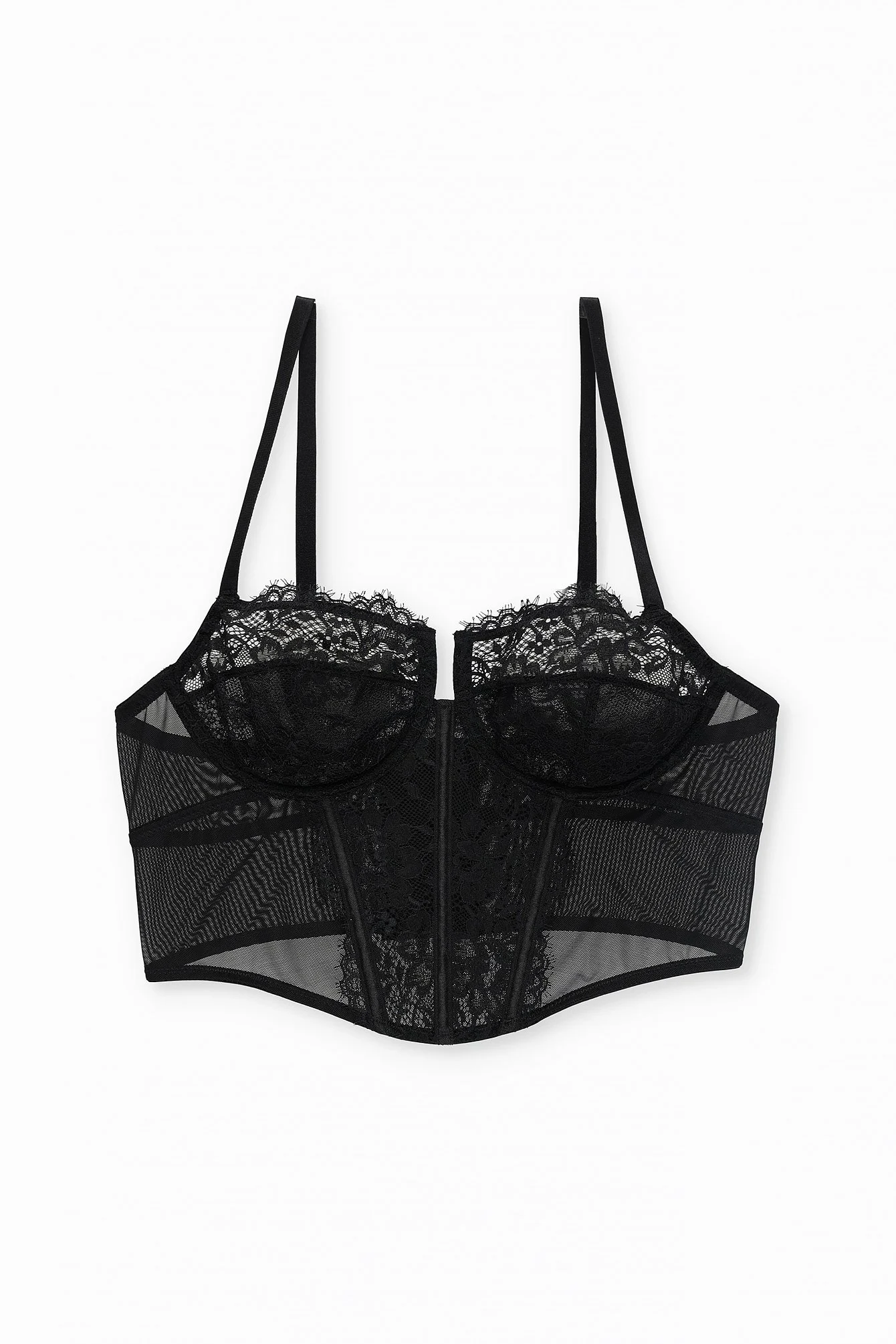 Bügel-Bustier mit Spitze
