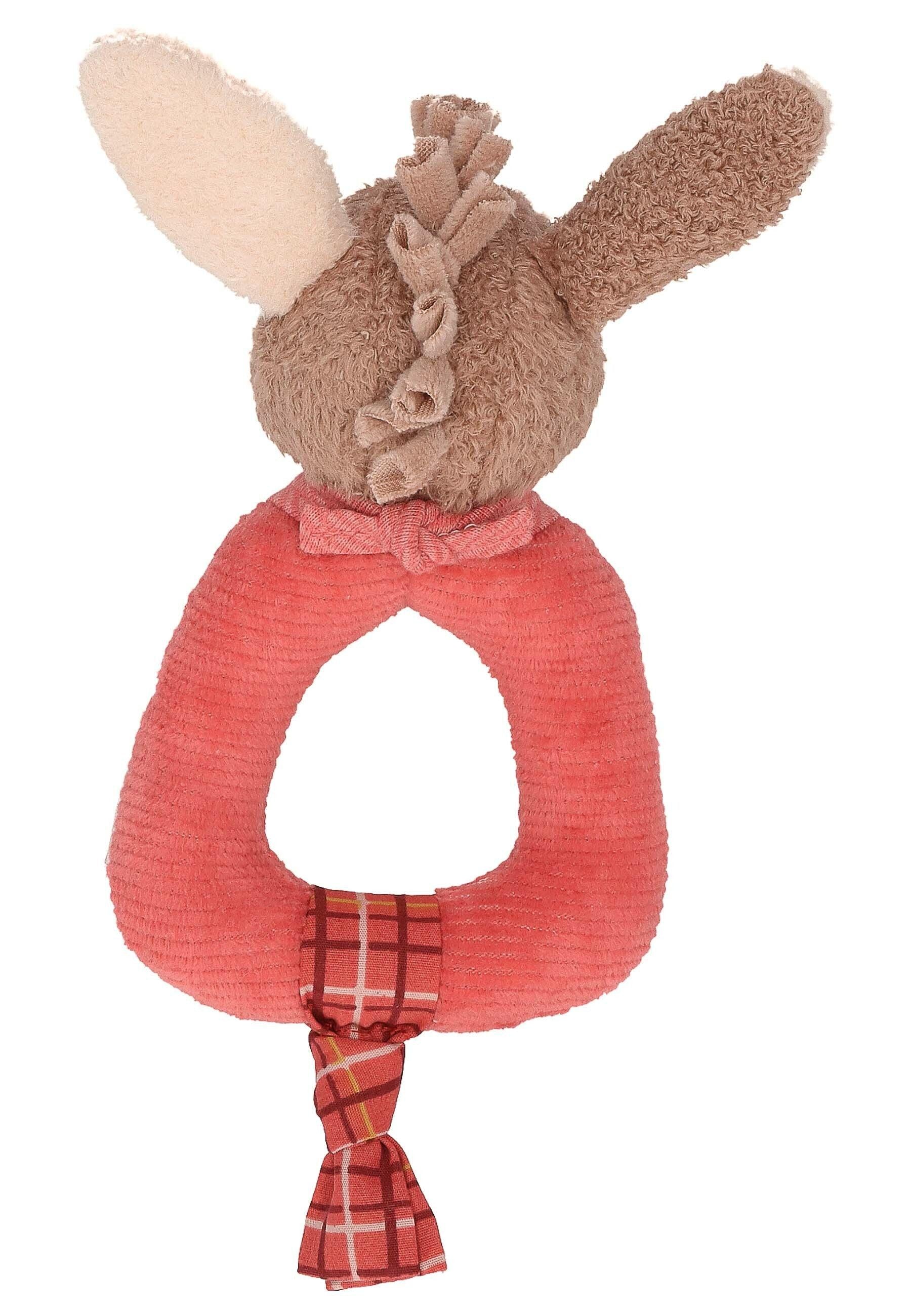 Greifling Esel Emmily in Hellrot, 17 cm