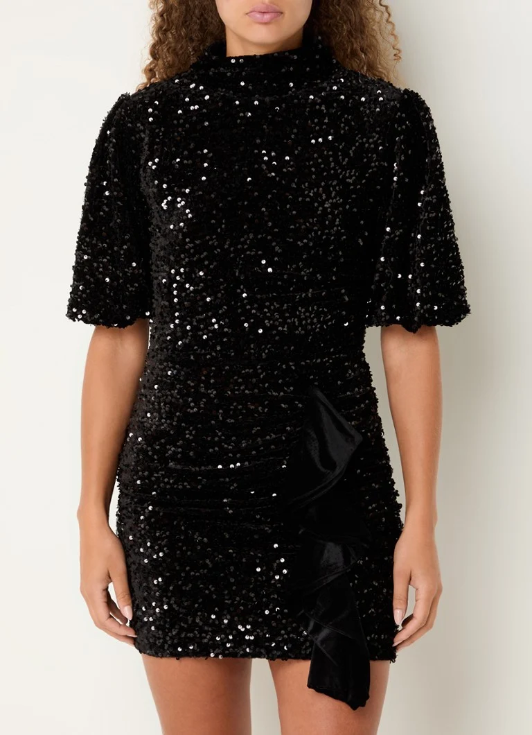Abito corto con paillettes Maje