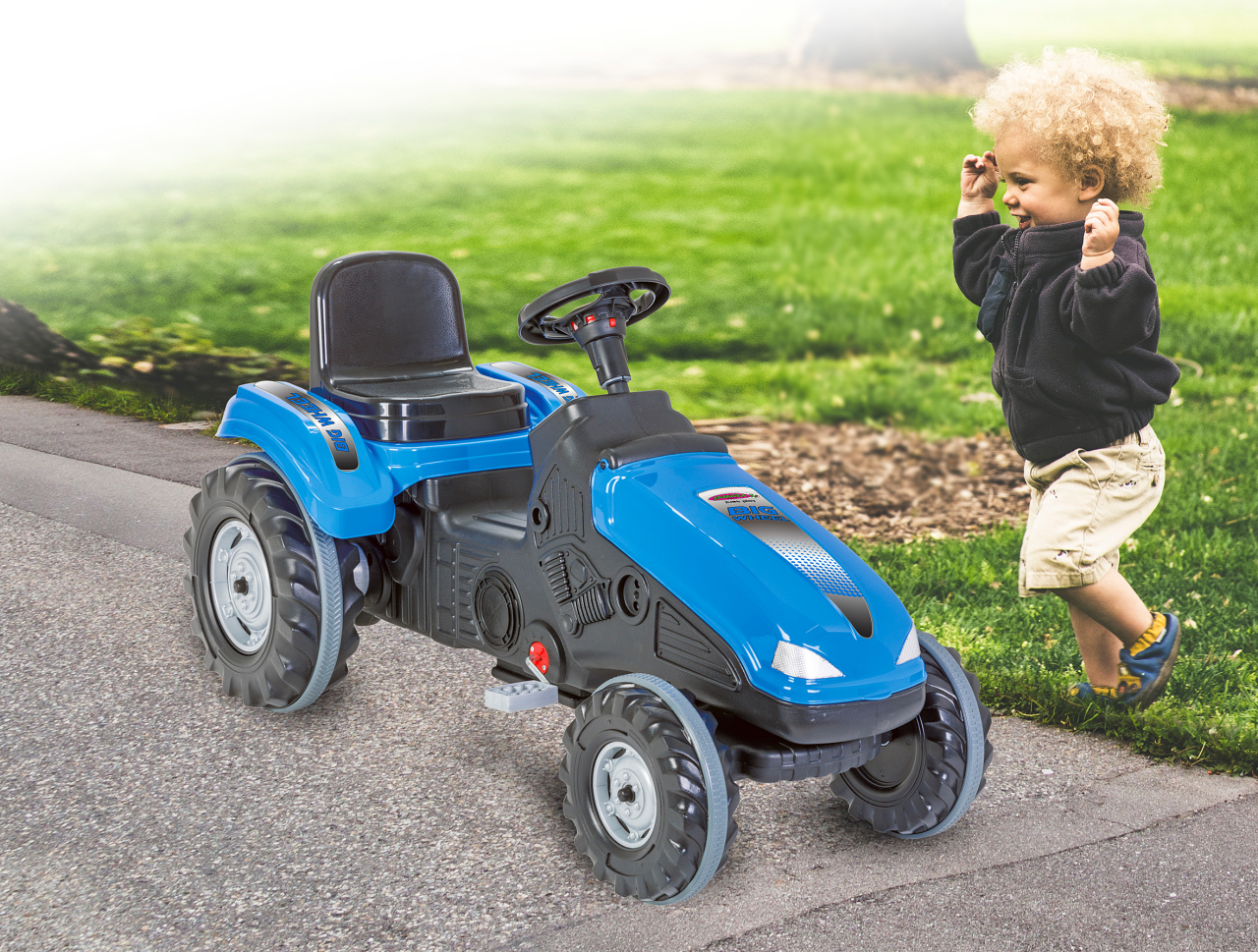 Jamara e.K. JAMARA Trettraktor Big Wheel blau