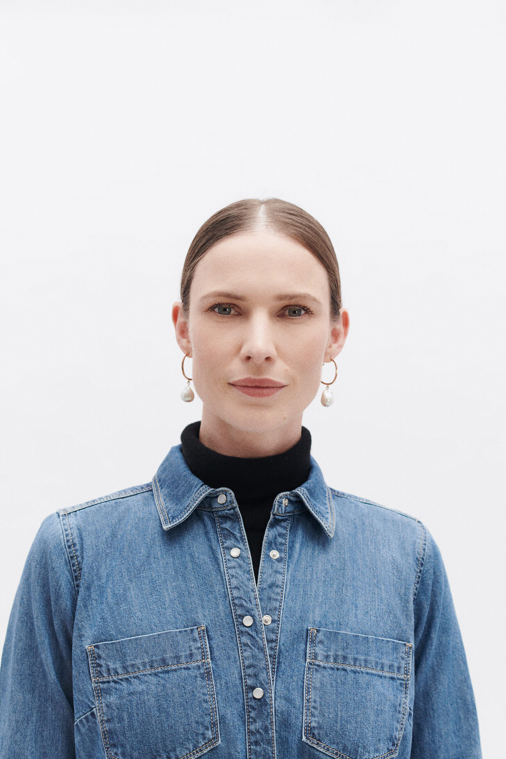 Chemise cnora denim double stone femme