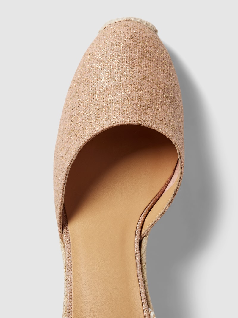 Wedges mit Effektgarn Modell 'CARINA' in hellrosa