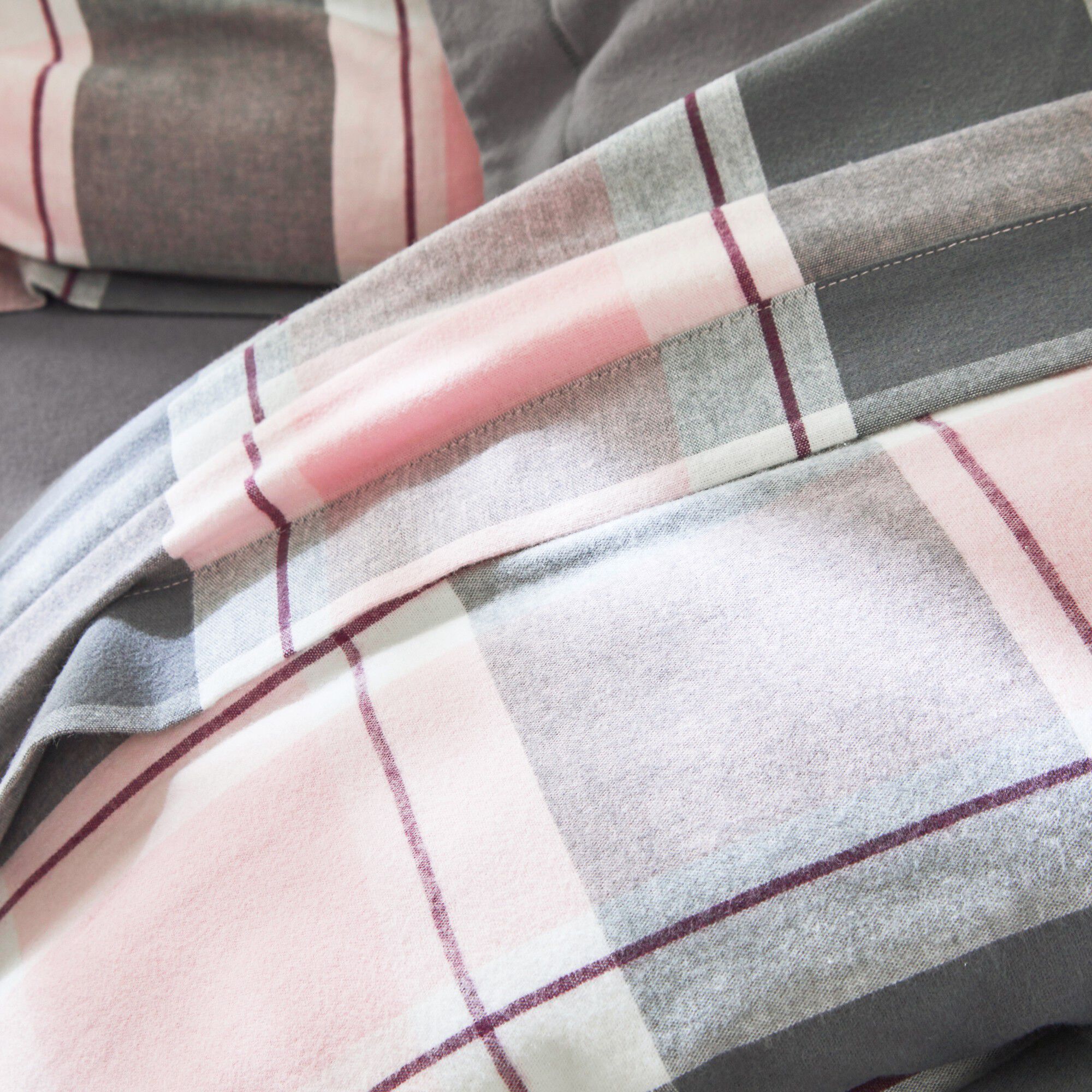 Linge de lit Scott flanelle tissé teint