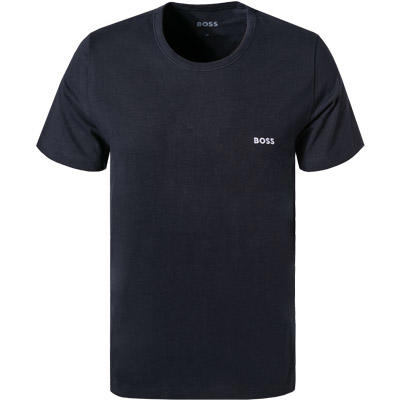 BOSS Black, T-Shirts, Baumwolle, grau-weiß-navy