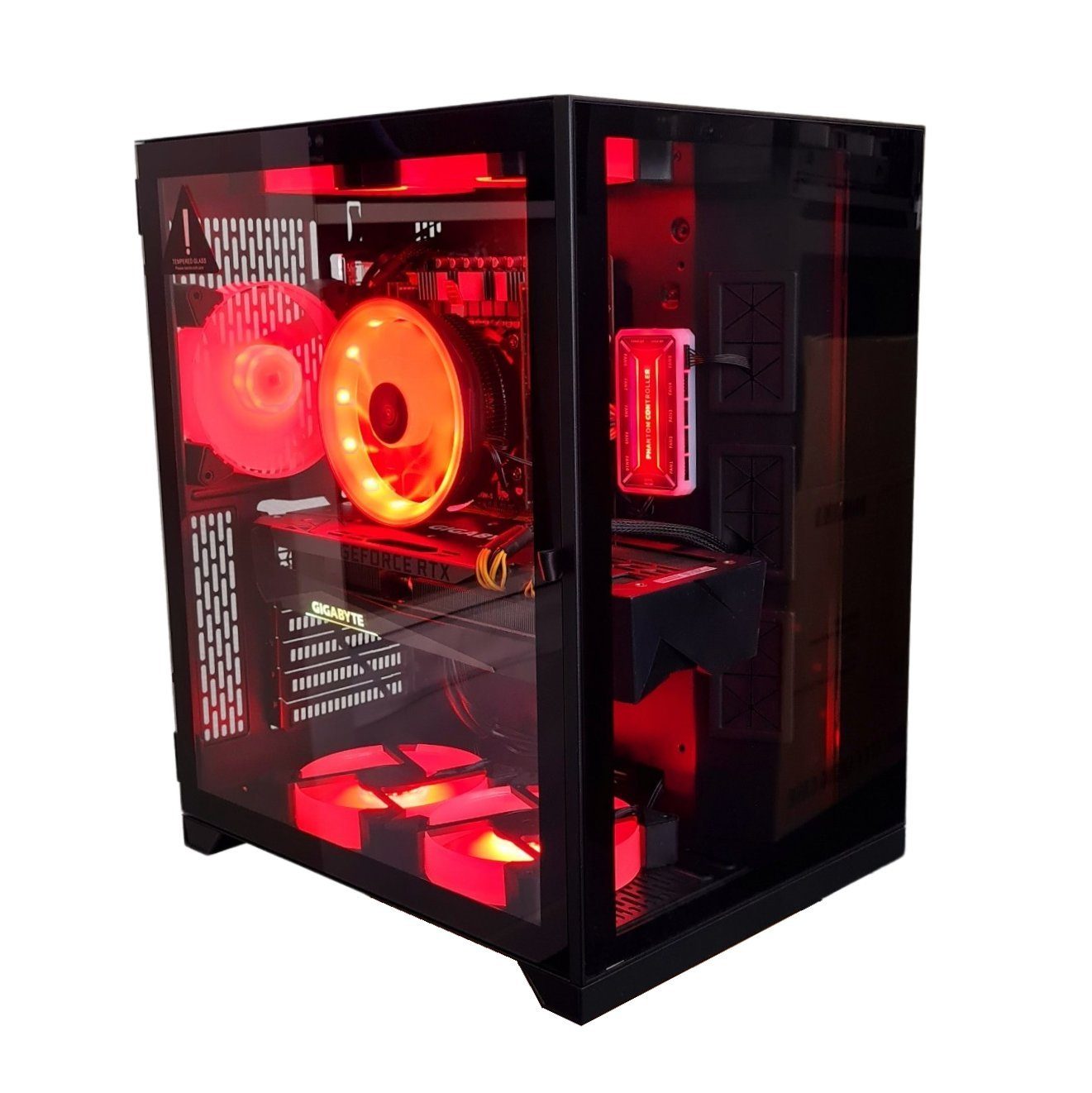Inter-Tech Gaming PC Diorama 64GB Ram Intel 10 Kerner NVIDIA SSD HDD Windows 11 Gaming-PC (Intel Xeon E5 2680v2, NVIDIA GTX 750, 16GB RAM 240GB SSD ohne HDD GB RAM, Luftkühlung, RGB Lüfter mit Controller, 700W Netzteil)