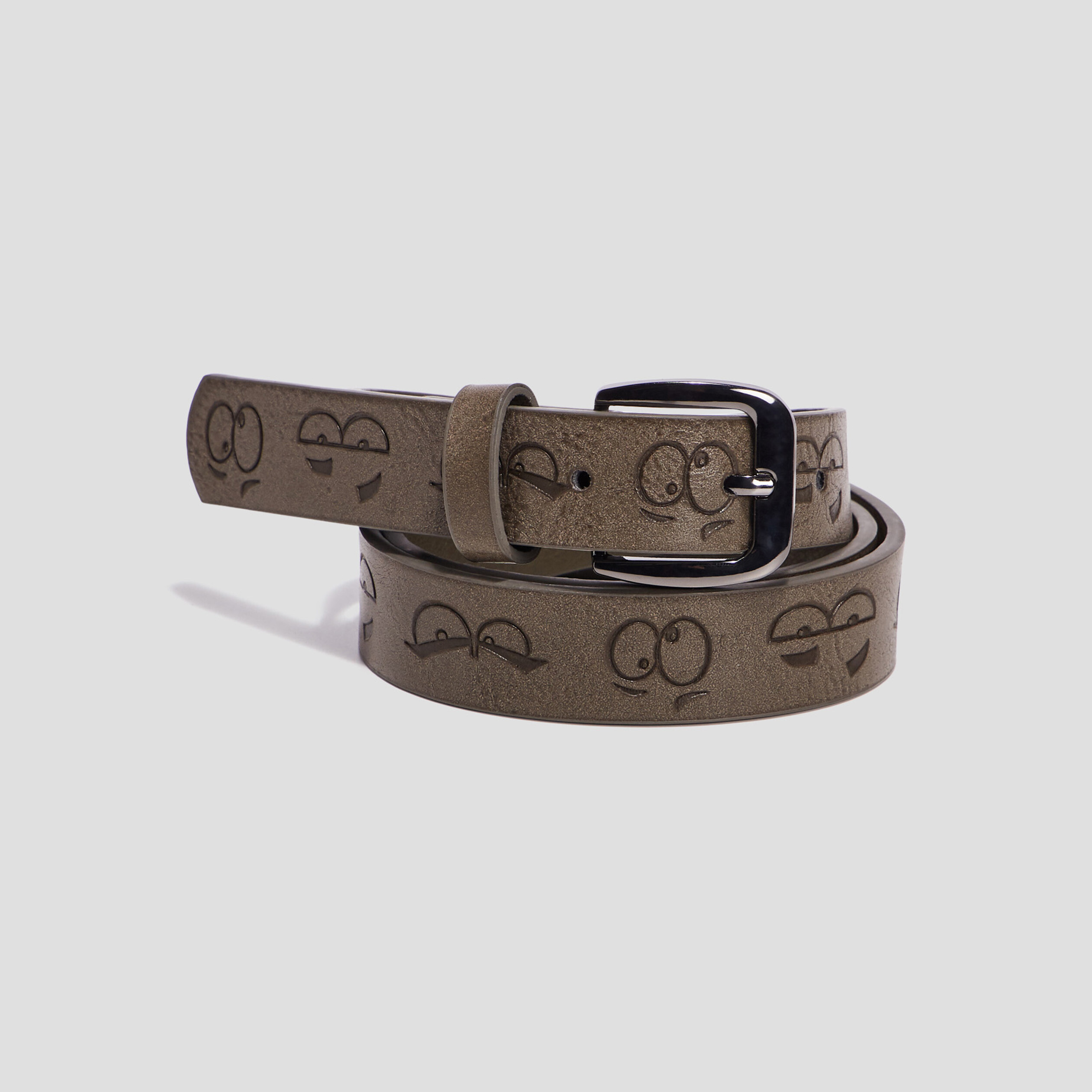 Ceinture embossée gris garçon | La Halle