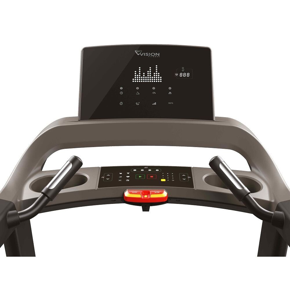 Vision Fitness Laufband Laufband T600, Stabilität und Langlebigkeit durch geschweißten Stahlrahmen