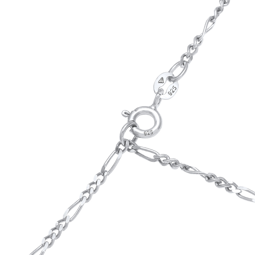 Elli PREMIUM Elli PREMIUM Collier Collier en Y pour dames Figaro Topaze Geo ajustable en argen collier