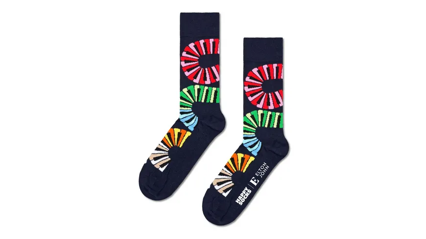 Happy Socks Unisex Socken Piano Notes Navy