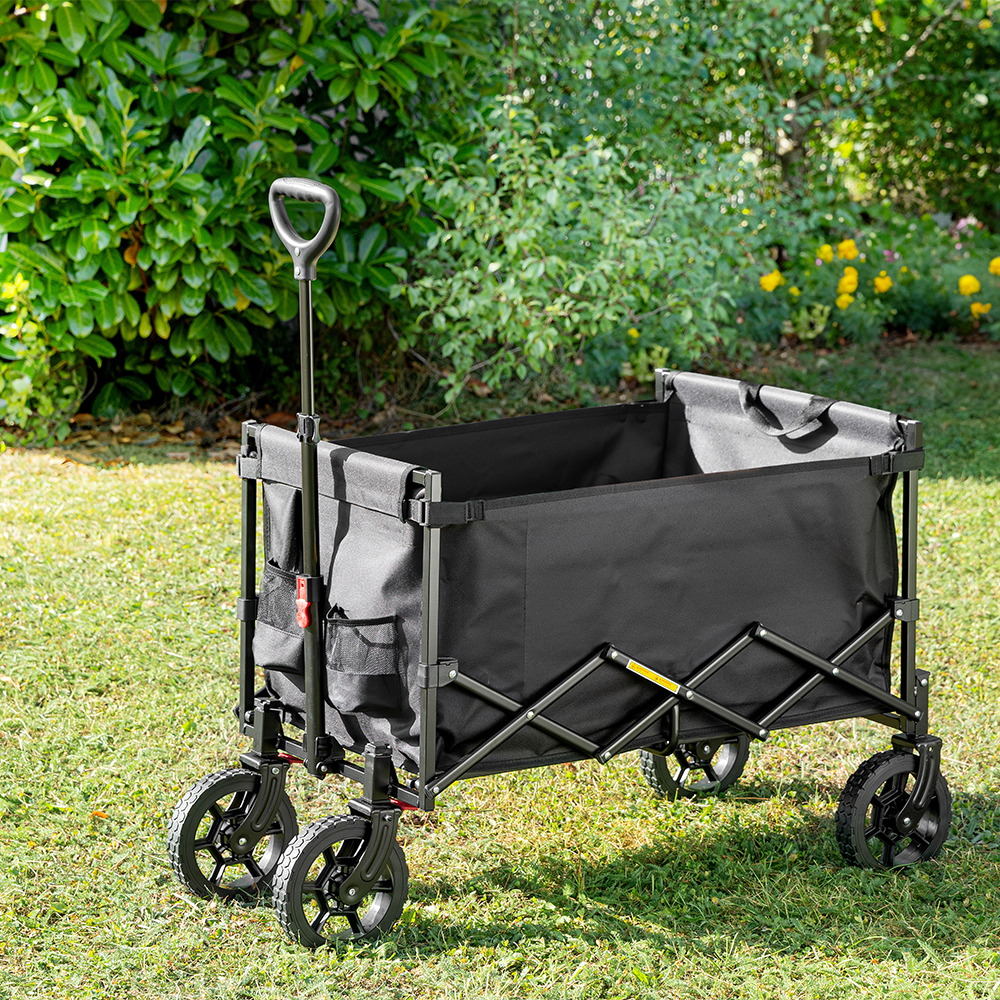 HC Garten & Freizeit Bollerwagen 90x50x61/96cm