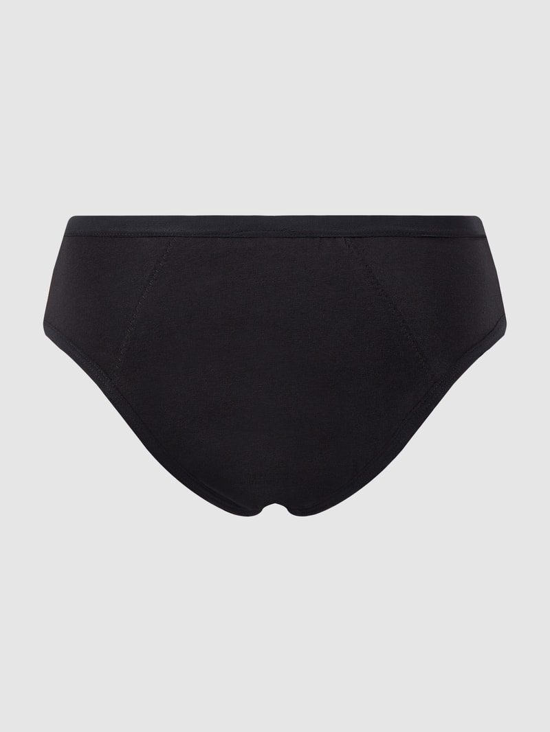 Periodenslip aus Bio-Baumwolle und Elasthan in schwarz