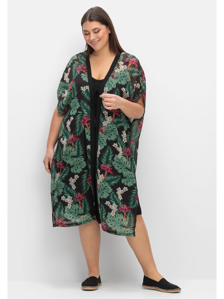 sheego Strandset in schwarz gemustert günstig kaufen