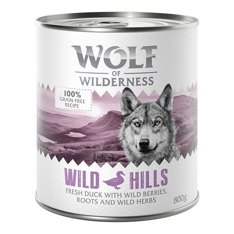 Sparpaket Wolf of Wilderness Adult 24 x 800 g - Single Protein