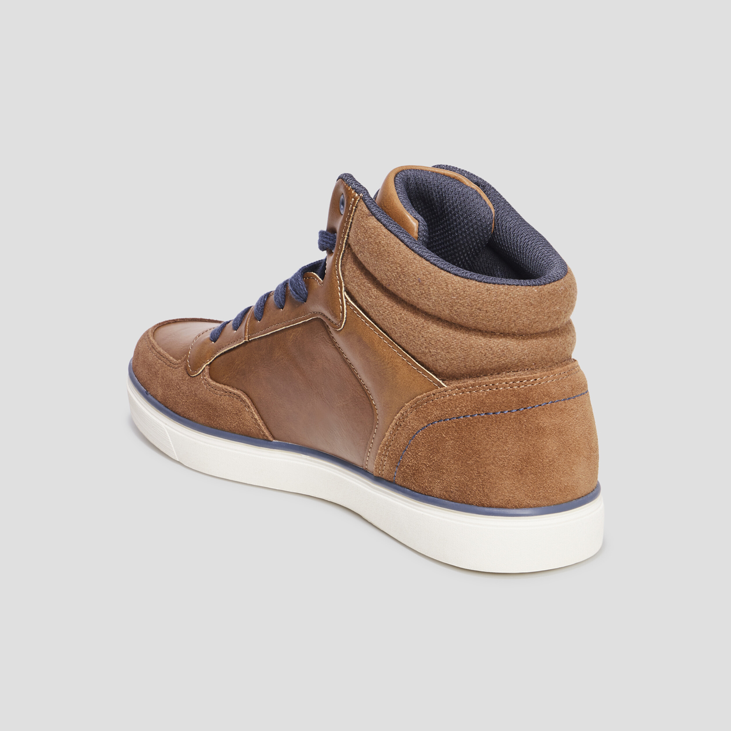 Baskets montantes à lacets Creeks Kibo marron homme | La Halle