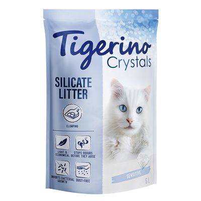 Tigerino Crystals klumpende Katzenstreu – Sensitive, parfümfrei