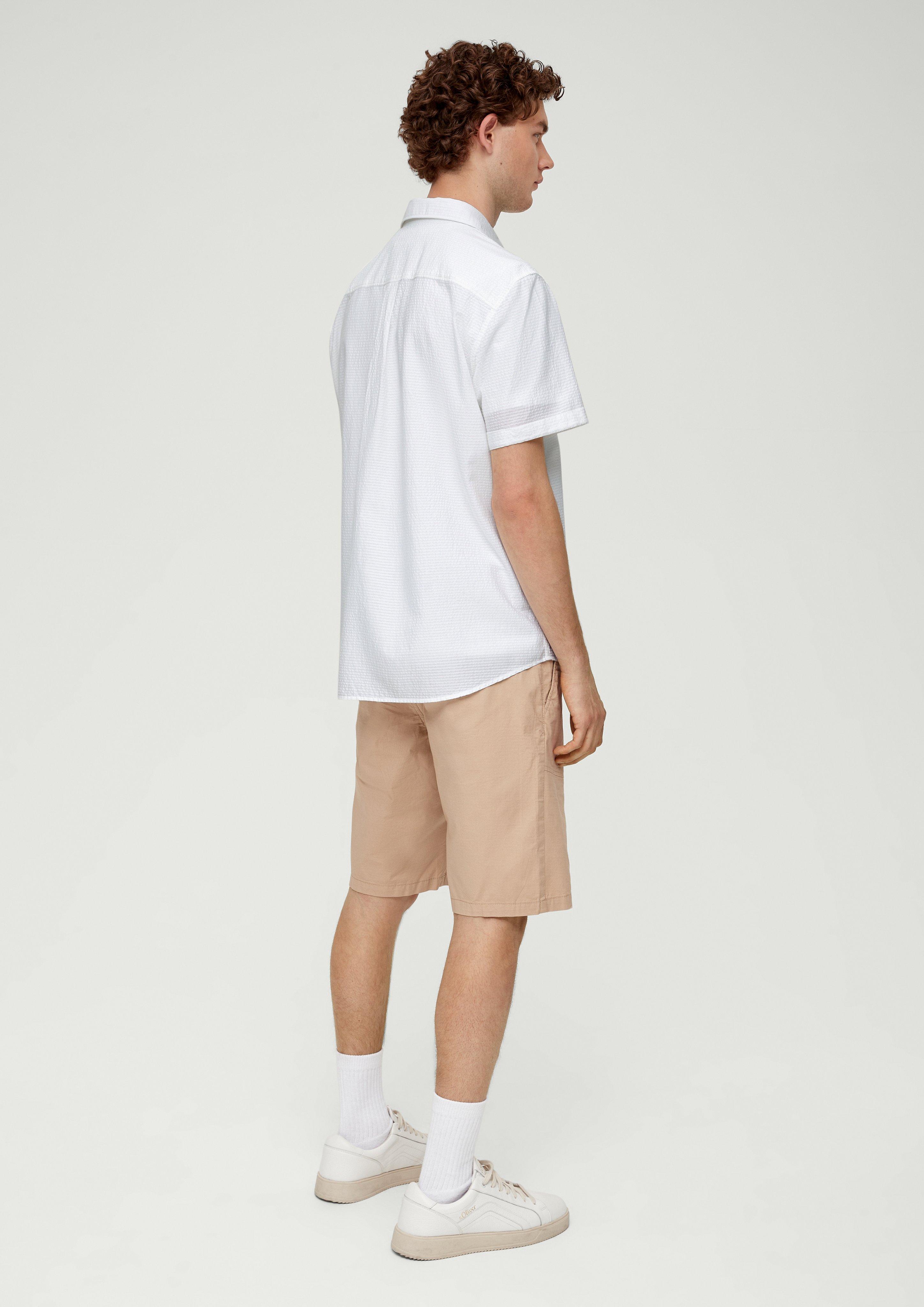 Regular: Kurzarmhemd im Streifendesign  2131012-0100