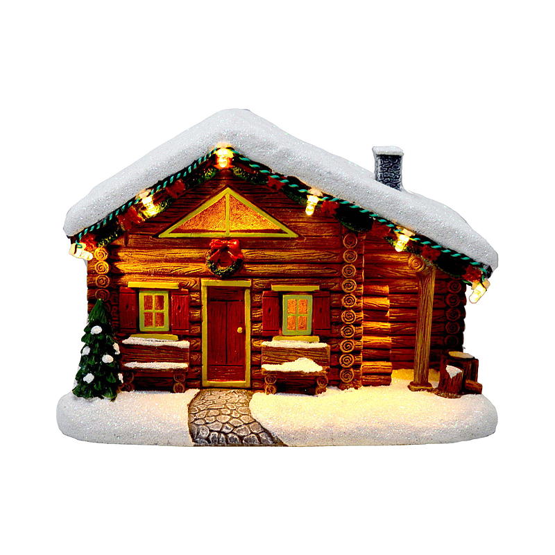 Home Julelandsby hytte m/lys
