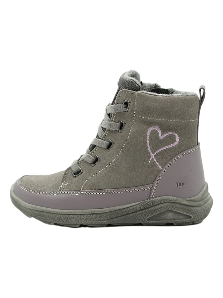 lamino Leder-Boots in Grau günstig kaufen