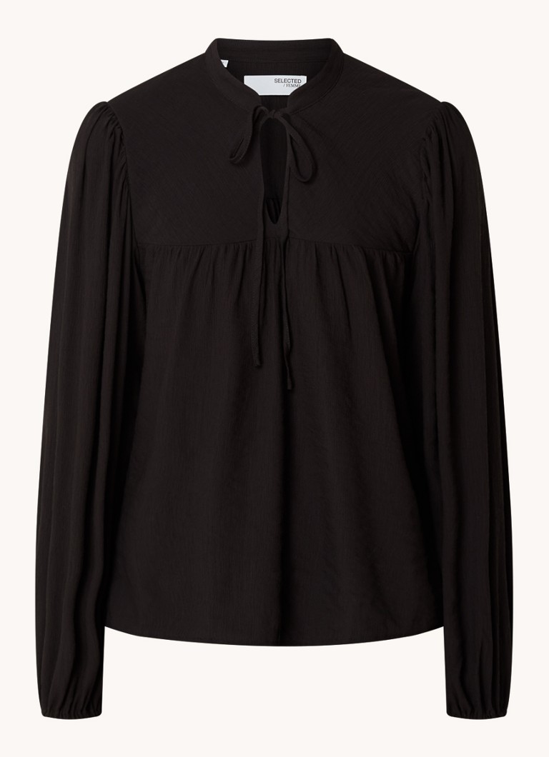 Selected Femme Katerine tunic with bow detail