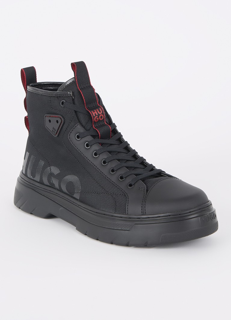 Pantofi HUGO BOSS Urian cu șireturi și logo