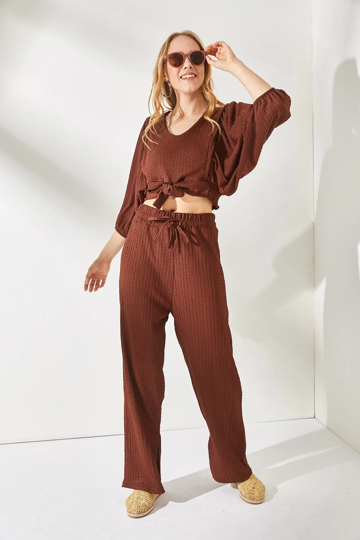 Olalook  Zweiteiler - Braun - Oversized