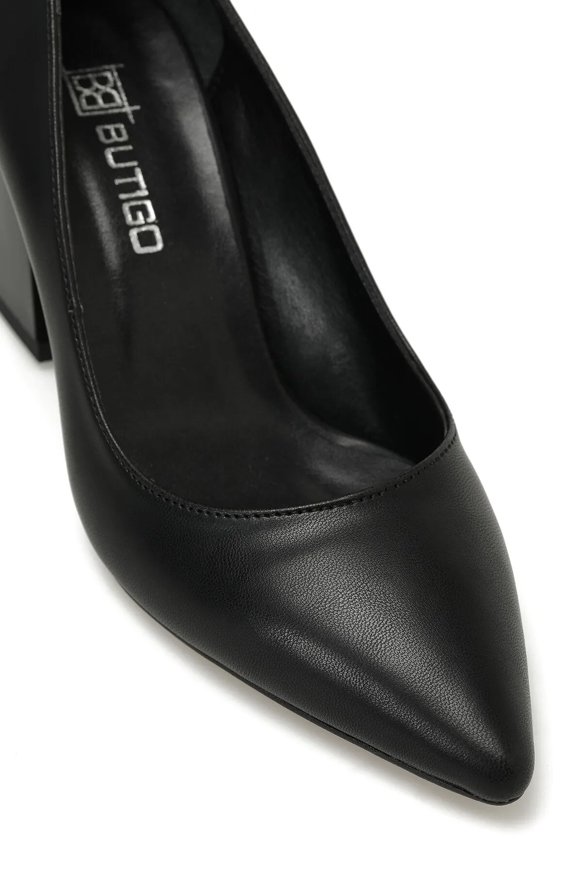 Butigo  22K-426 3PR Schwarze Damenschuhe mit Absatz