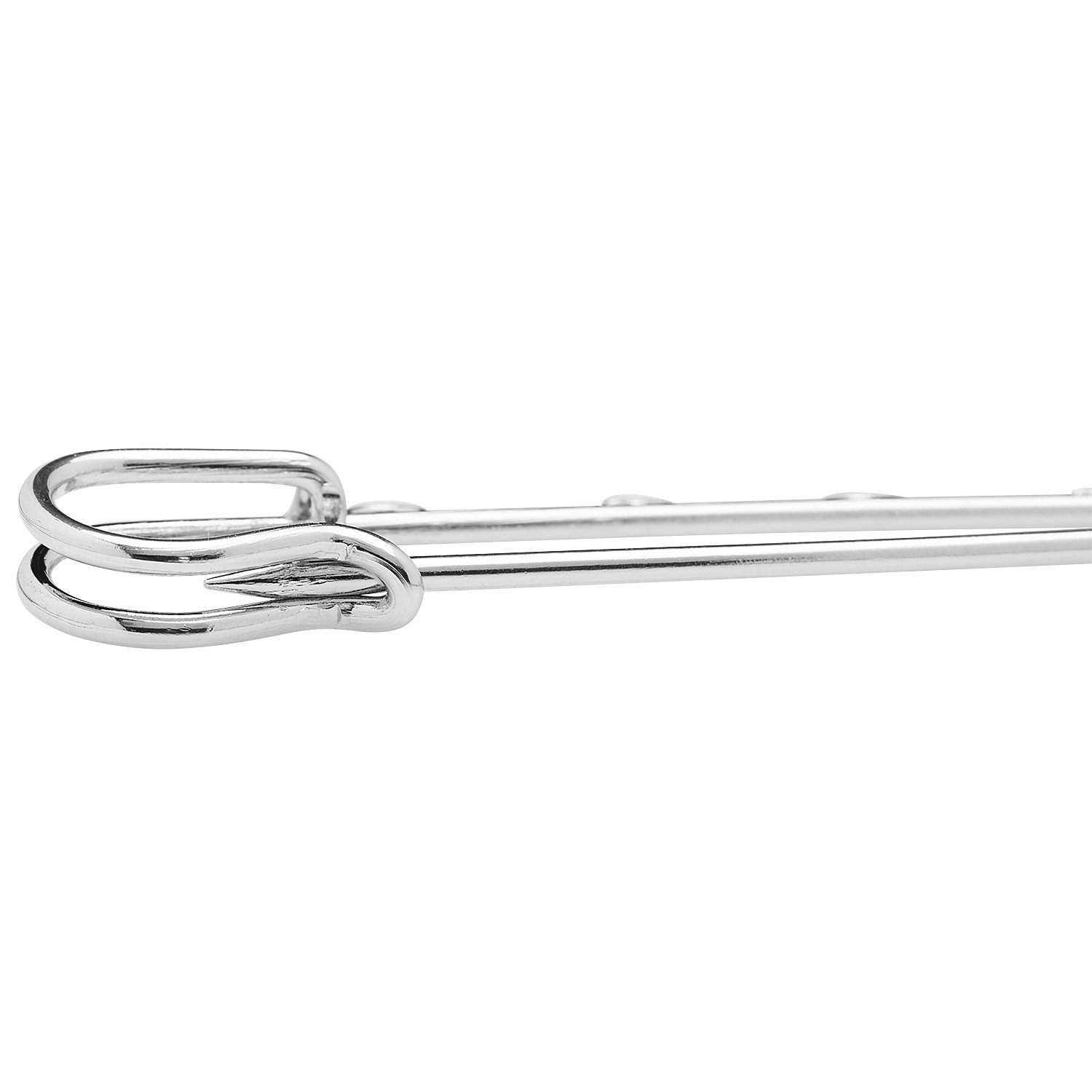 buttinette Kiltnadeln mit 5 Ösen, silber, Größe: 17 x 90 mm, Inhalt: 2 Stück