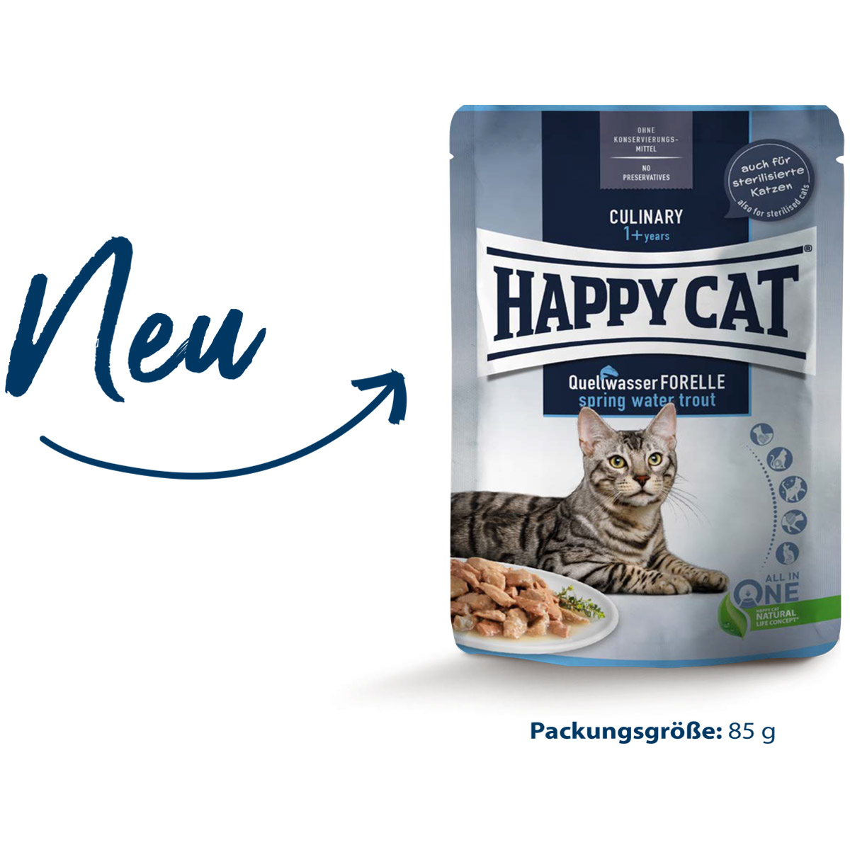 Happy Cat Culinary Meat in Sauce Quellwasser Forelle bei ZooRoyal