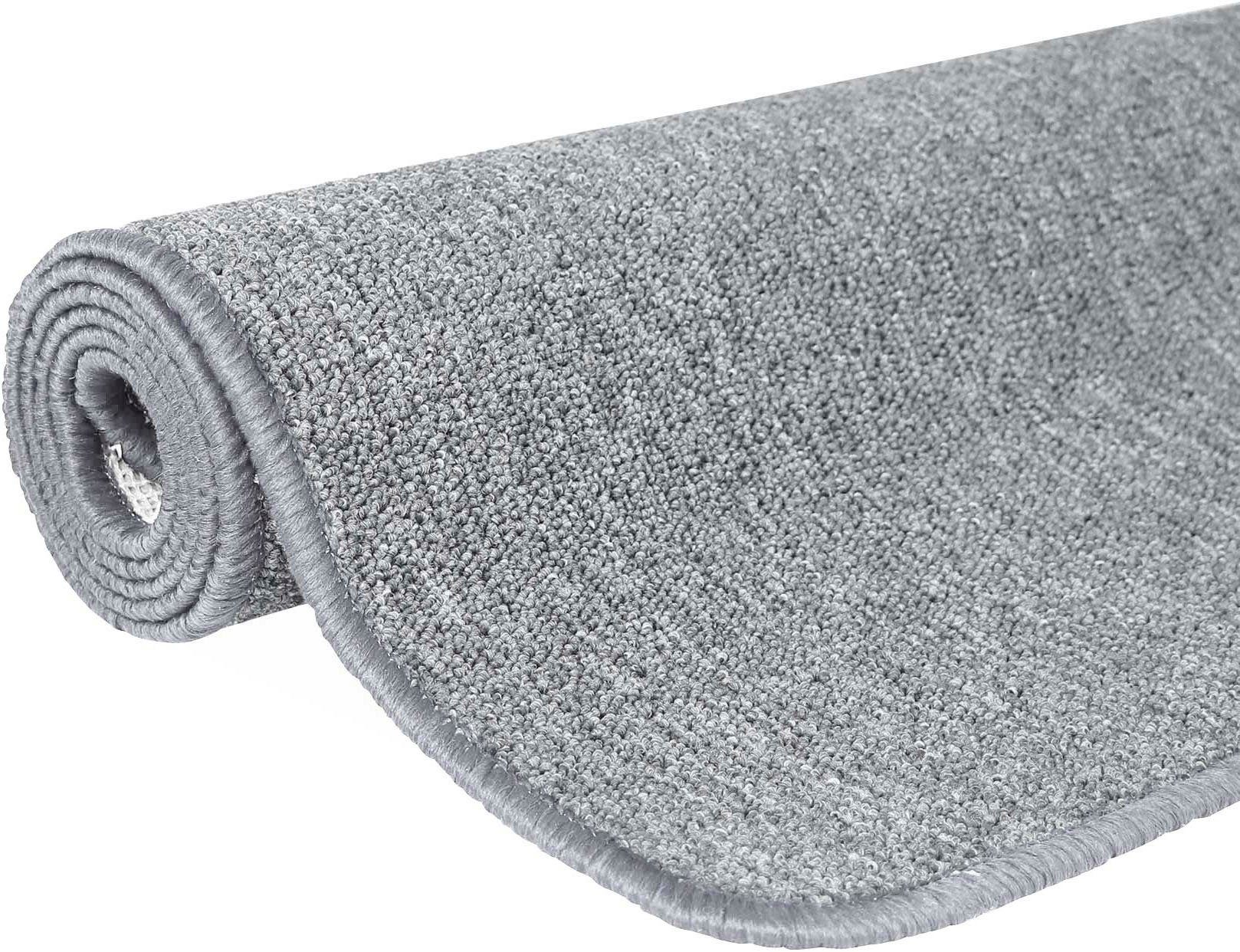 Bettumrandung MACAO Primaflor-Ideen in Textil, Höhe 4 mm, (3-tlg), Bettvorleger, Läufer-Set für das Schlafzimmer, Uni Farben