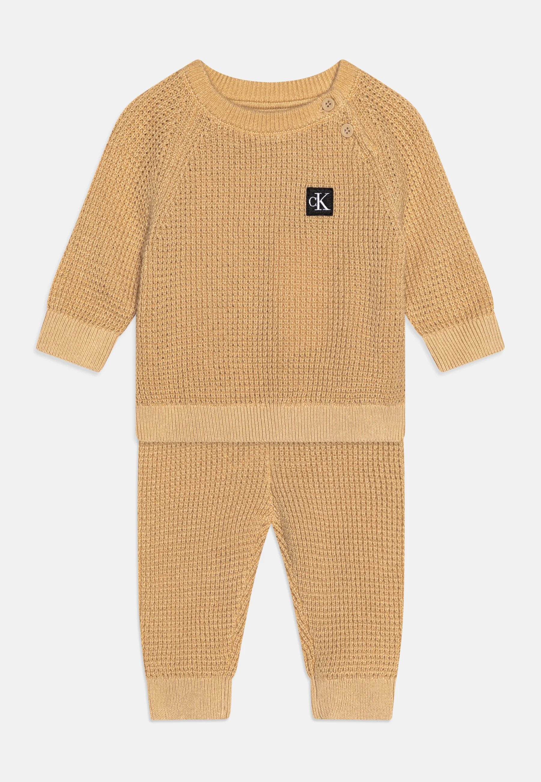 Calvin Klein Jeans BABY WAFFLE TUCK UNISEX SET - Pantalones