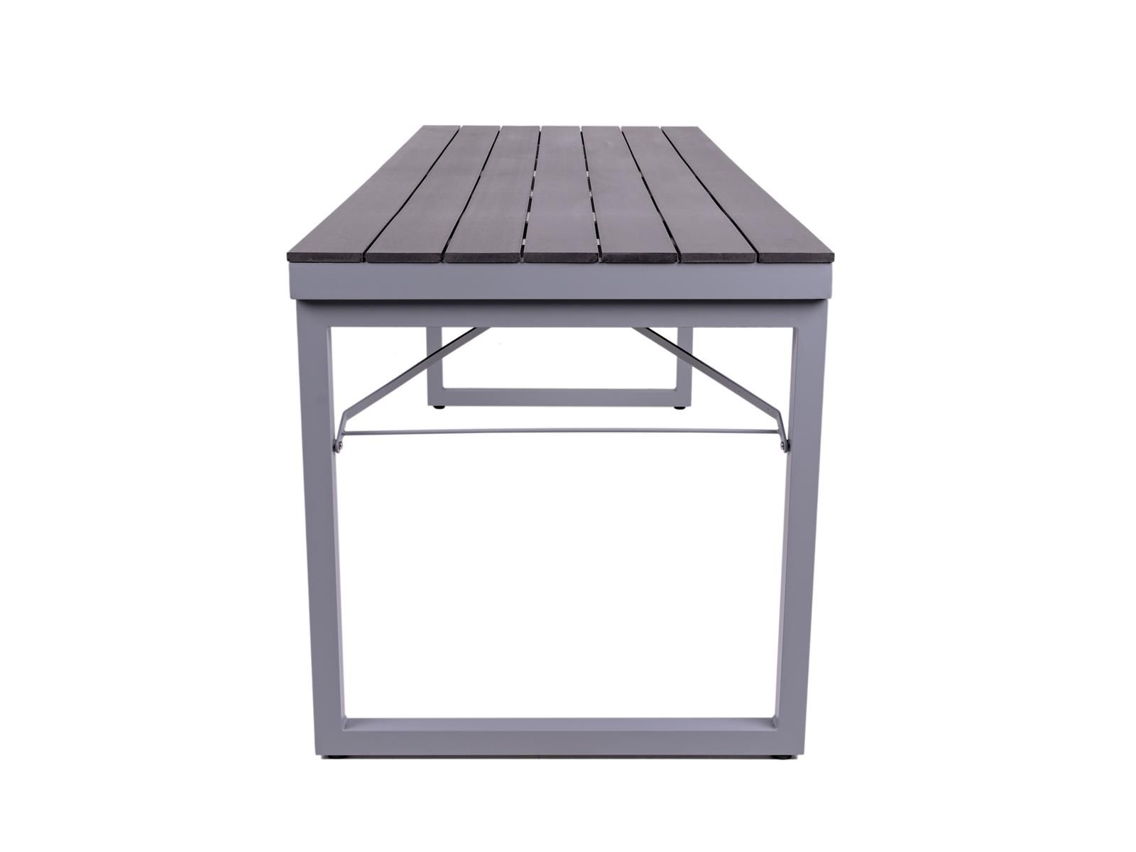 MaximaVida Hamburg 200 cm schwarzer klappbarer Picknicktisch