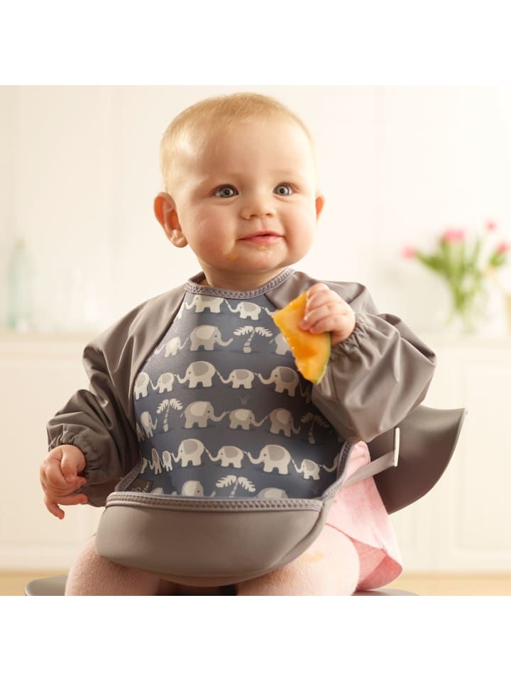Bibetta Lätzchen mit Raglanärmeln Neopren-Lätzchen Elefanten günstig kaufen onesize