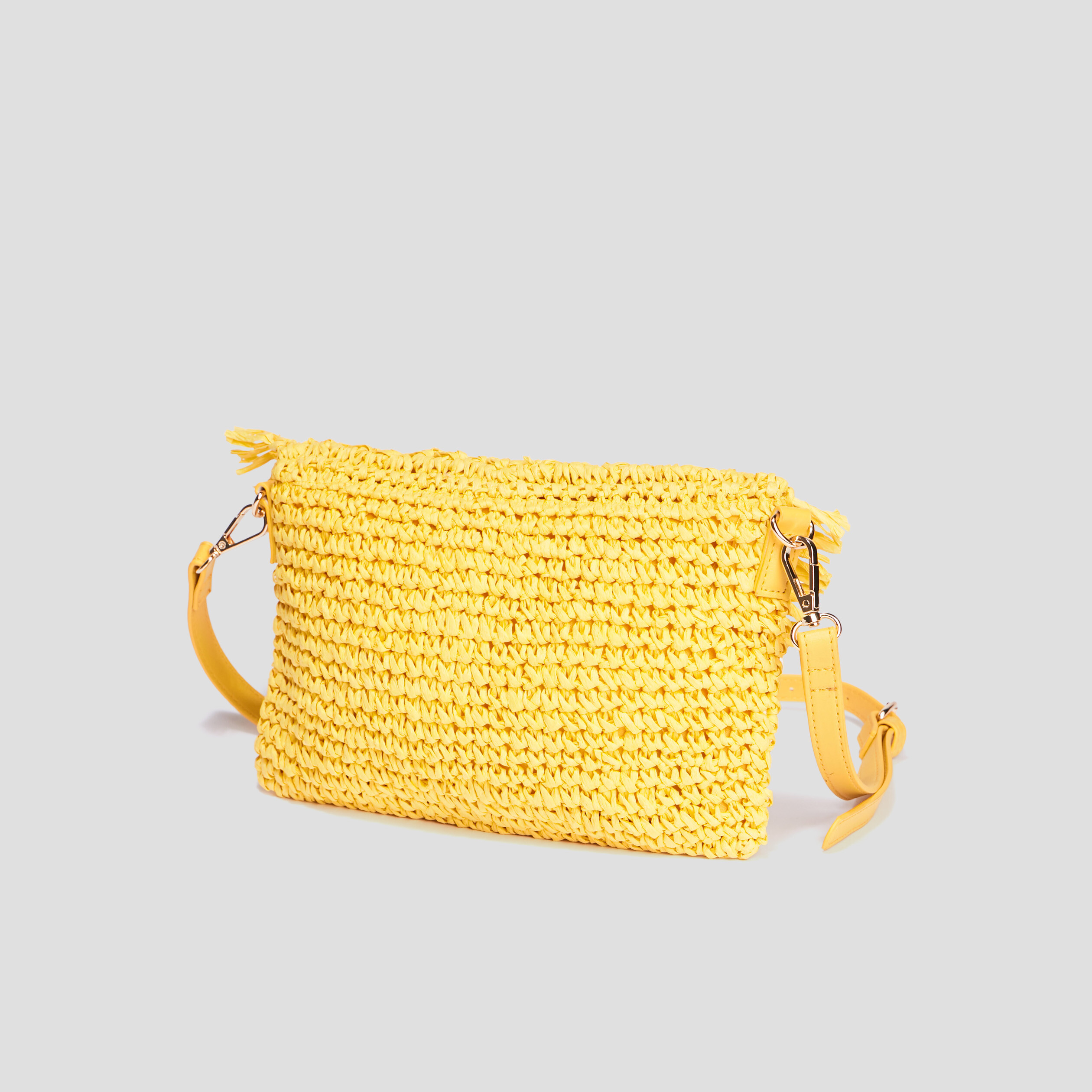 Sac rectangulaire jaune femme | La Halle