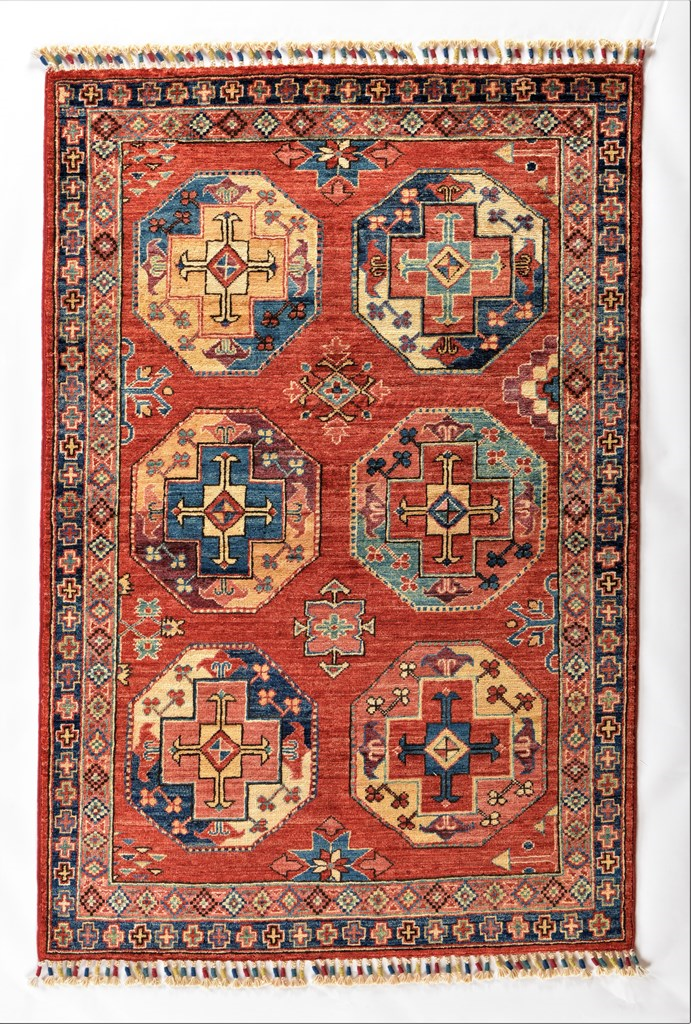 Teppich aus Afghanistan Ersari Color 99 x 150 cm