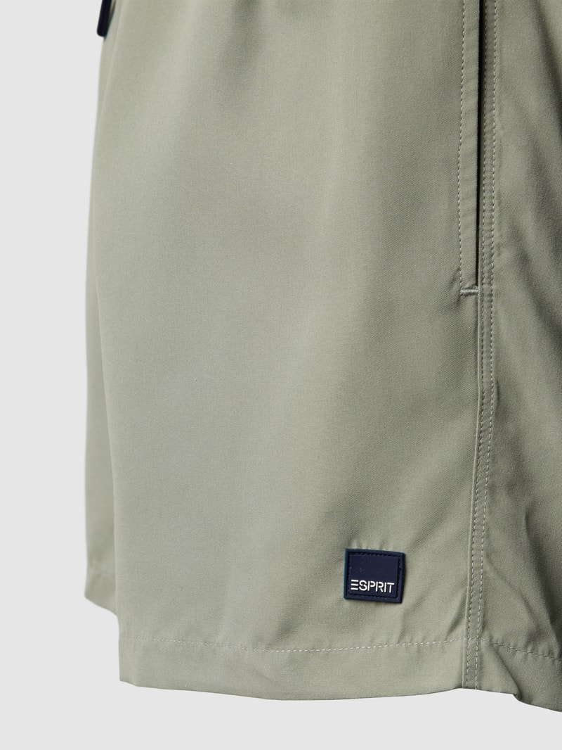 Badehose mit elastischem Bund Modell 'JONES BAY' in khaki