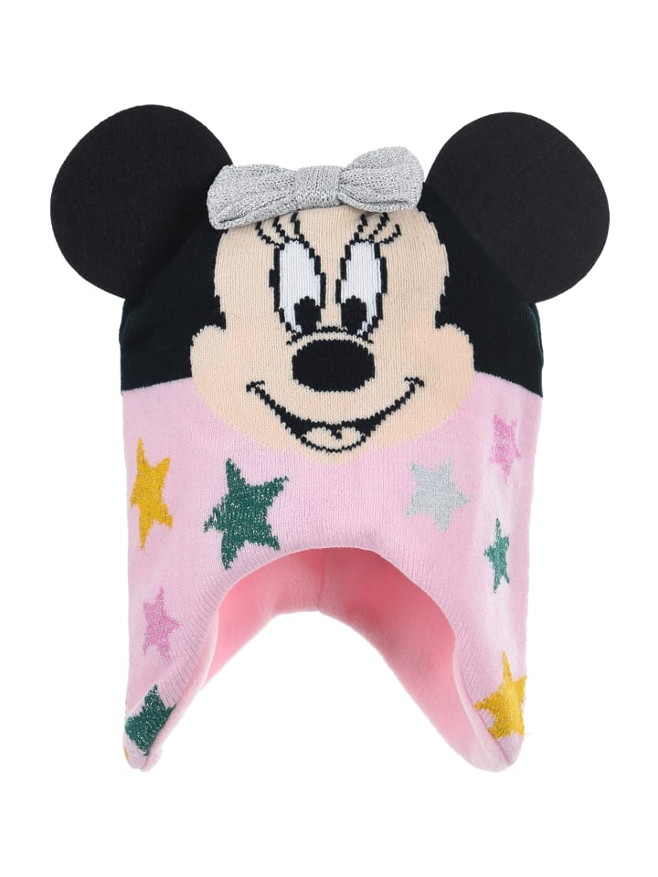 Disney Minnie Mouse Wintermütze Strick in Rosa günstig kaufen 48