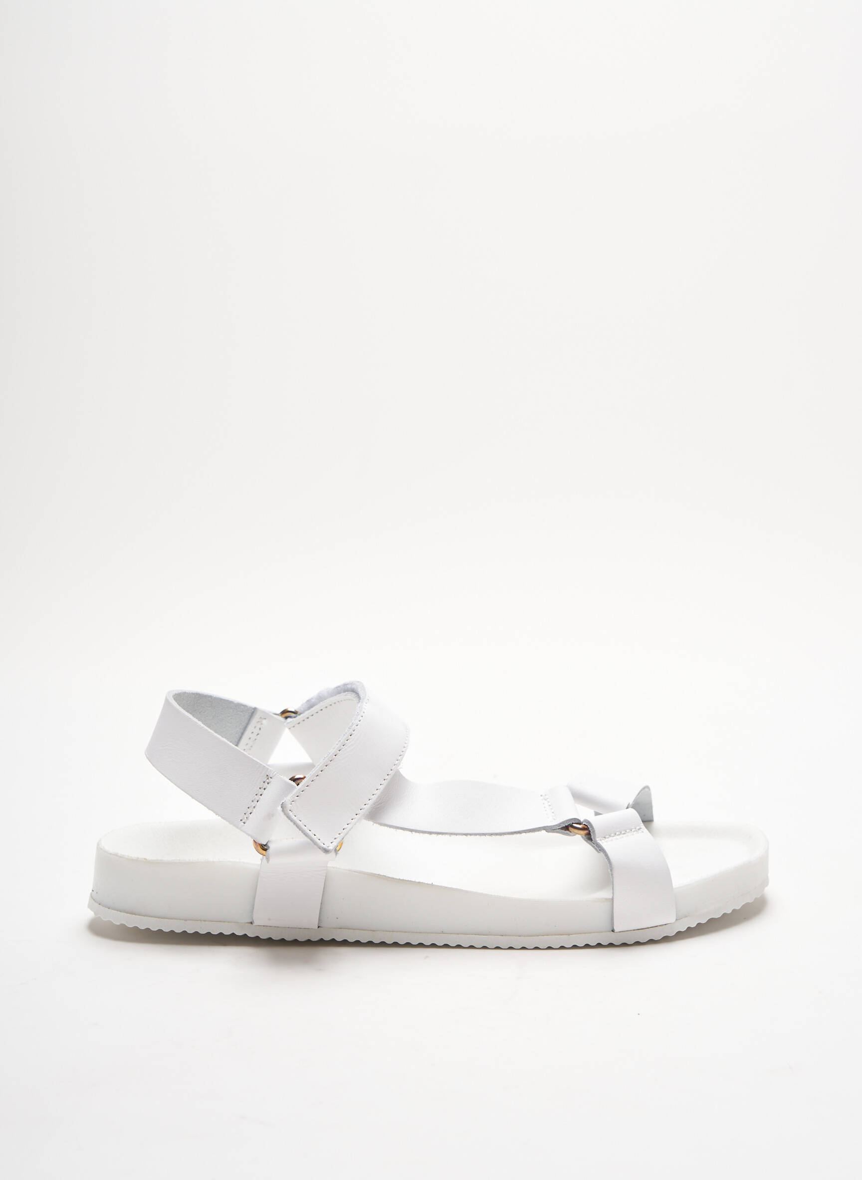 Pieces Sandales Nu Pieds Femme couleur blanc