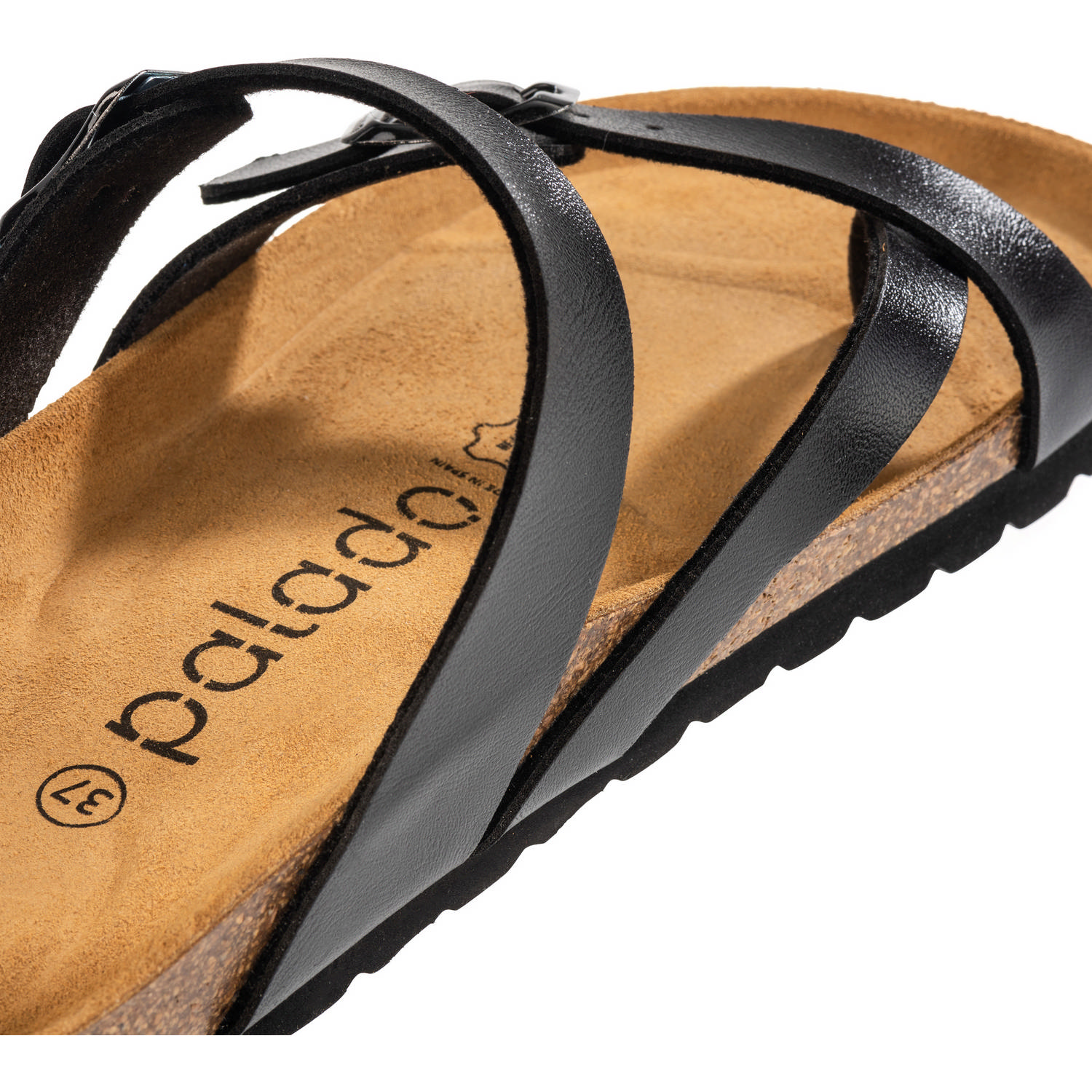 Palado Cres Metallic, Pantoletten, Damen, Schwarz