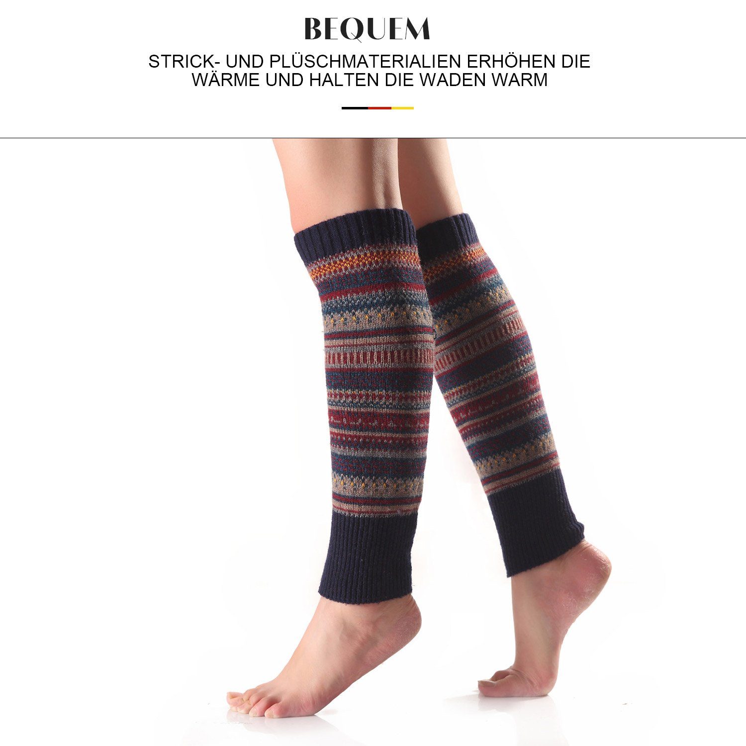 MAGICSHE Beinstulpen Stulpen Damen Lange Beinwärmer Gestrickte Leg Warmers