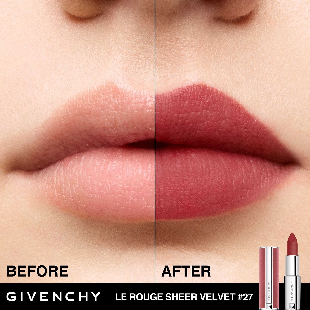Givenchy Le Rouge Sheer Velvet Rouge à lèvres mat effet floutant rechargeable