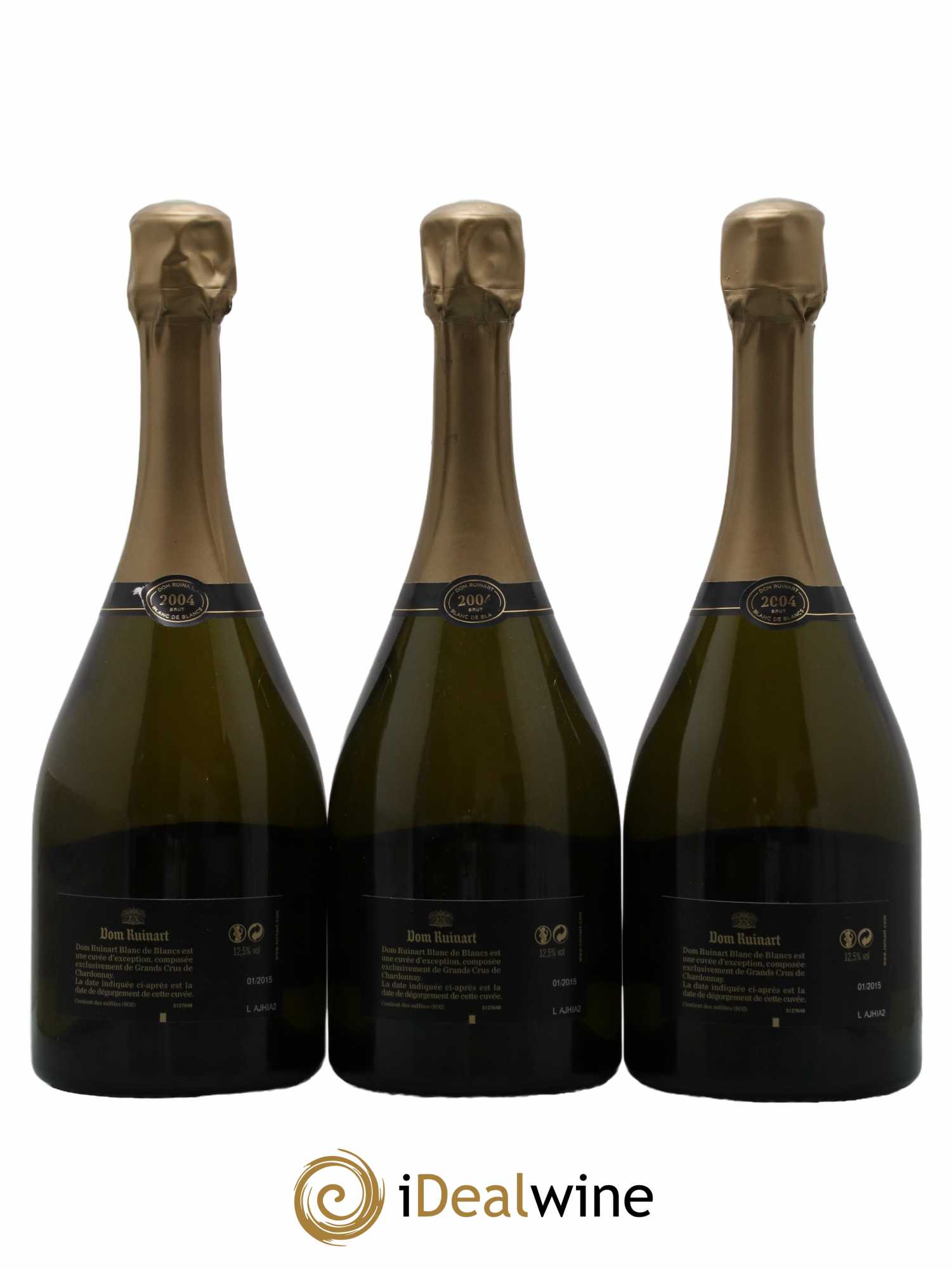 Dom Ruinart Ruinart  2004 - Lot de 3 Bouteilles