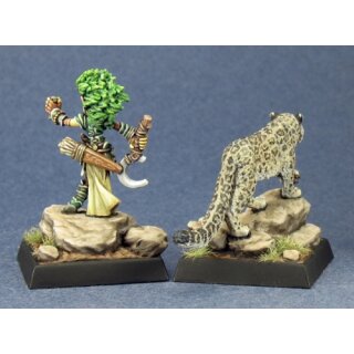 Lini, Iconic Gnome Druid & Droogami, Snow Leopard