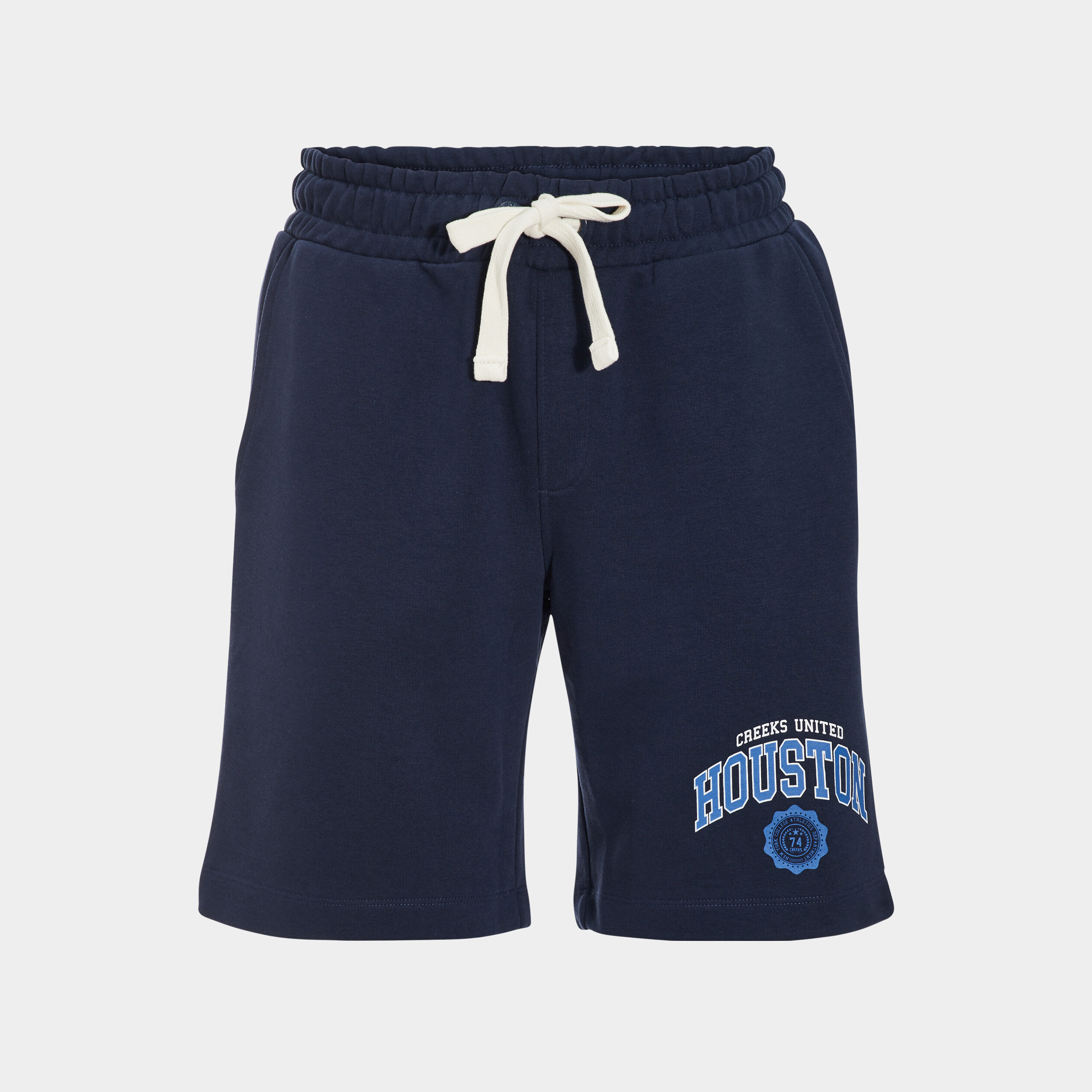 Jogging-Short droit Creeks bleu marine homme | La Halle