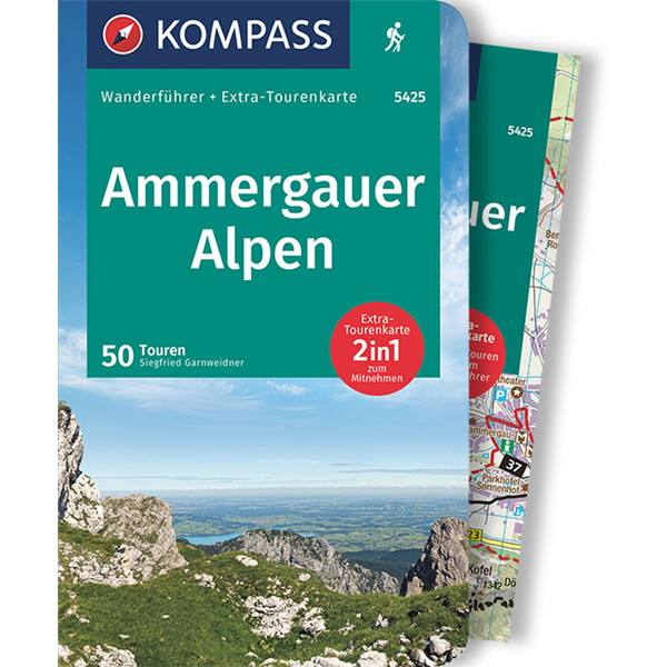 KOMPASS WANDERFÜHRER AMMERGAUER ALPEN, 50 TOUREN