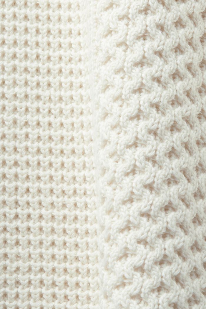 Zopfstrickpullover mit halbem Zipper
